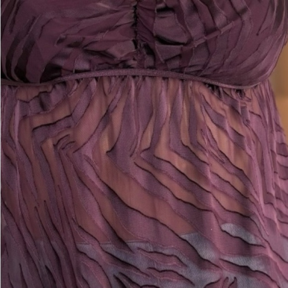 Victoria’s Secret Very Sexy Burnout Velvet Babydoll Camisole M Purple Silk Blend - Picture 5 of 14